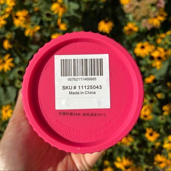 💛LAST ONE💚Starbucks Taiwan Ruby Pink Studded Cup - Picture 5 of 6